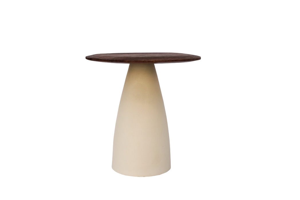 Salontafel Mangohout Crème wit 50 cm-Salontafels-Brix