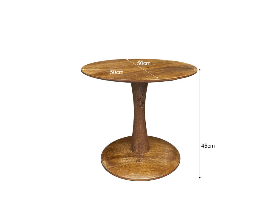 Salontafel Mangohout Naturel hout 50 cm-Salontafels-Brix