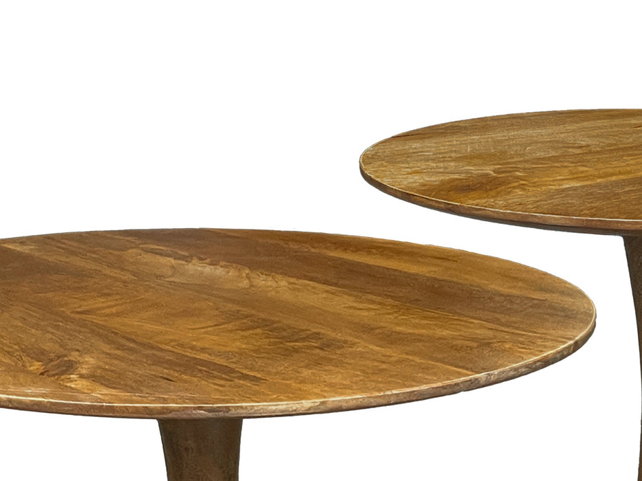 Salontafel Mangohout Naturel hout 60 cm-Salontafels-Brix