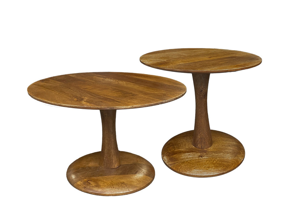 Salontafel Mangohout Naturel hout 60 cm-Salontafels-Brix