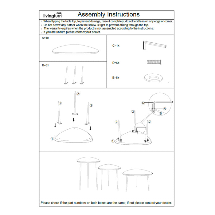 Salontafel Mangohout Naturel hout 70 cm-Salontafels-Brix