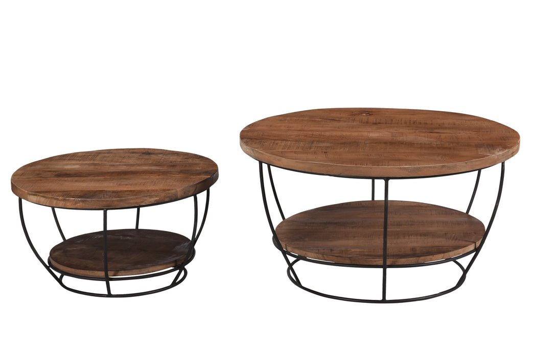 Salontafel Mangohout Naturel hout 85 cm-Salontafels-Brix