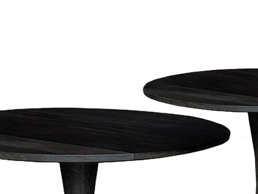 Salontafel Mangohout Zwart 50 cm-Salontafels-Brix
