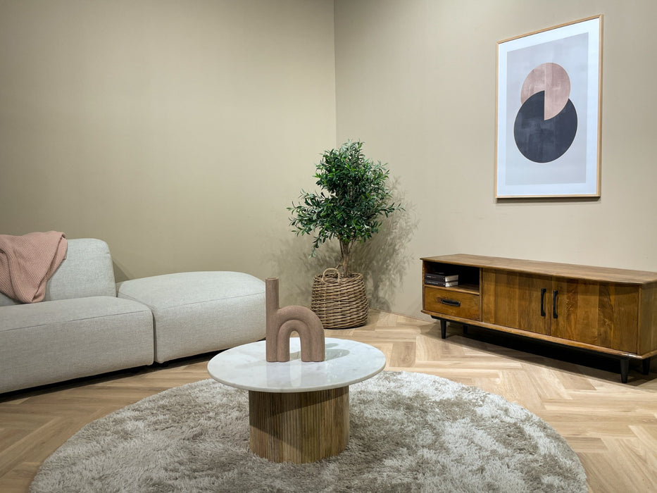 Salontafel Marmer Wit 70 cm-Salontafels-Brix