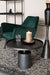 Salontafel Mason Antique Aluminum Zwart Ø60x40 cm-Salontafels-Creating Home