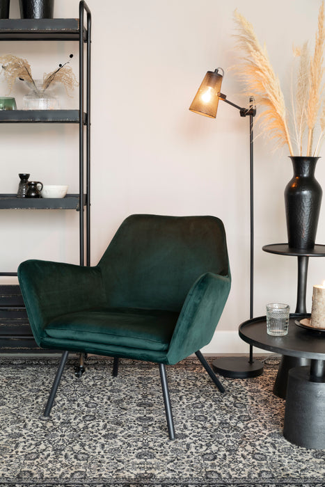 Salontafel Mason Antique Aluminum Zwart Ø60x40 cm-Salontafels-Creating Home