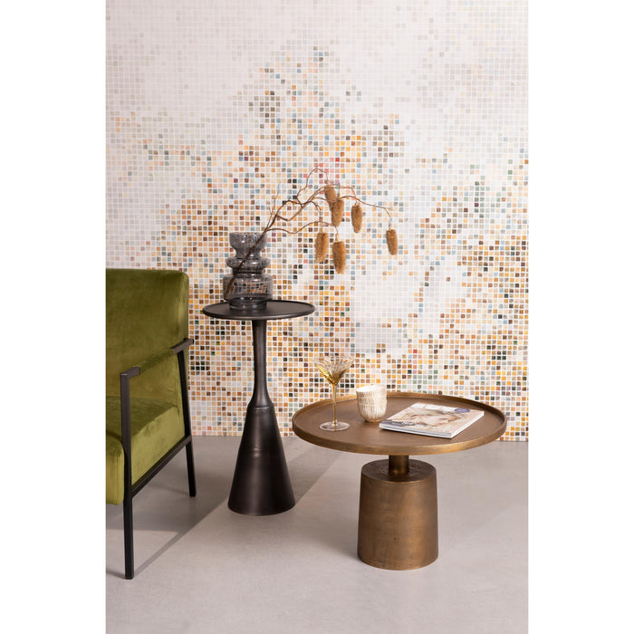 Salontafel Mason Antique Brass Aluminum Goud Ø60x40 cm-Salontafels-Creating Home