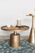 Salontafel Mason Antique Brass Aluminum Goud Ø60x40 cm-Salontafels-Creating Home