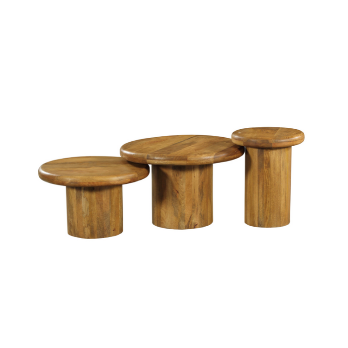 Salontafel Maya set van 3 70x70x45 cm-Salontafels-Starfurn