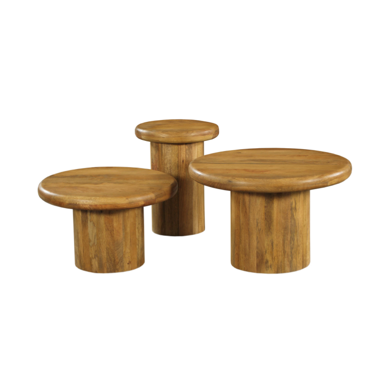 Salontafel Maya set van 3 70x70x45 cm-Salontafels-Starfurn