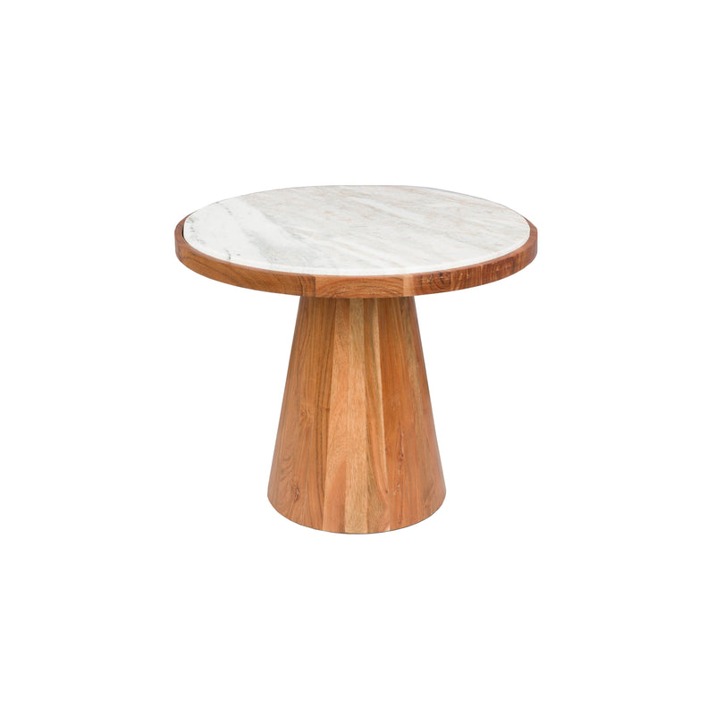Salontafel Mees Marble Naturel Ø50x40 cm-Salontafels-Creating Home