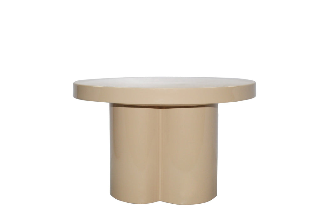 Salontafel Metaal Beige 56 cm-Salontafels-Brix