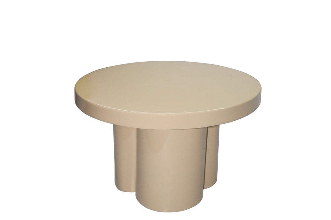 Salontafel Metaal Beige 56 cm-Salontafels-Brix
