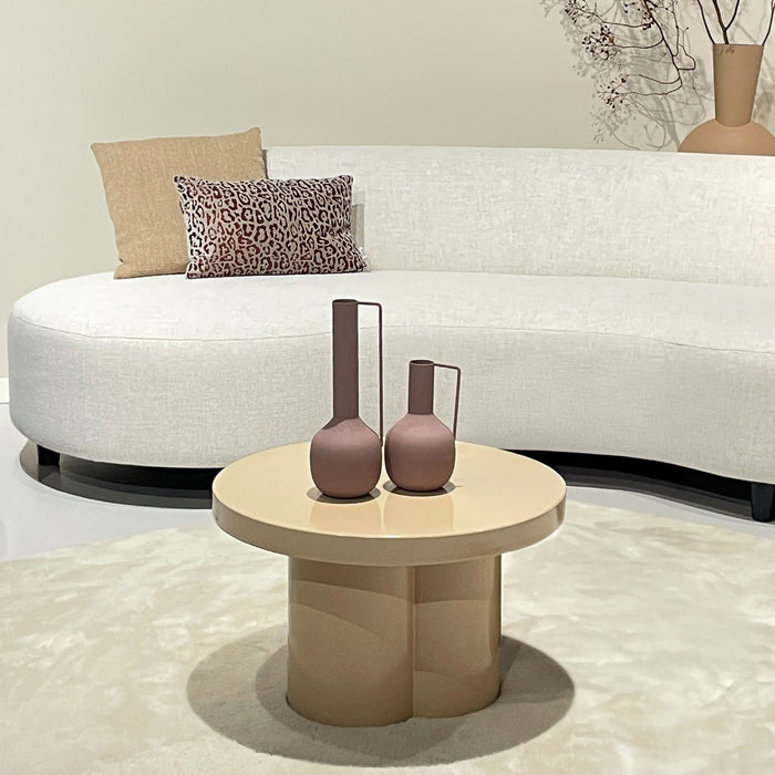 Salontafel Metaal Beige 56 cm-Salontafels-Brix