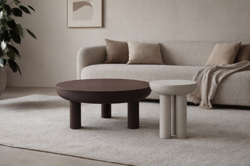 Salontafel Metaal Wit 43 cm-Salontafels-Brix