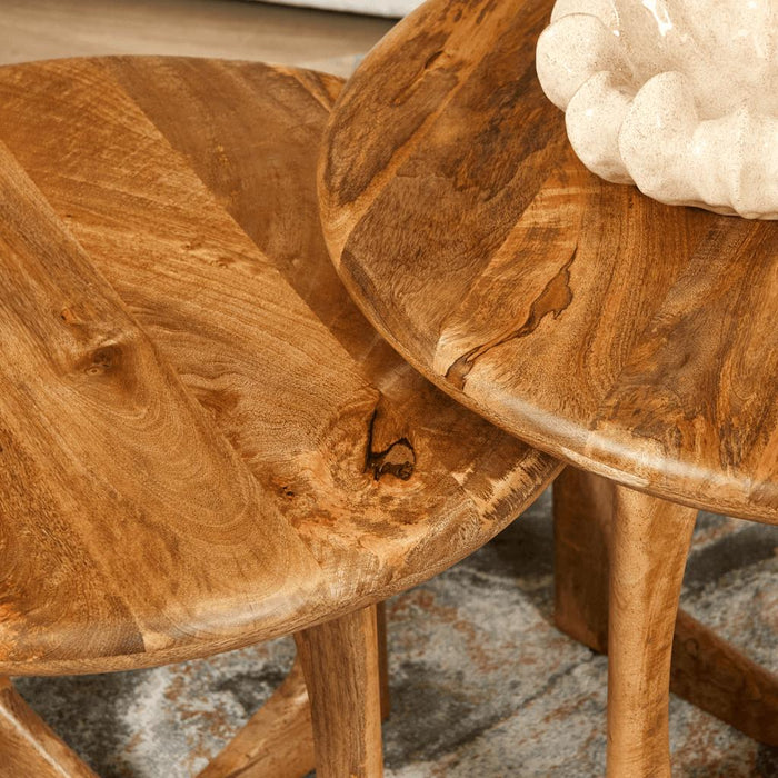 Salontafel Milou Naturel 70 cm 70x70x50 cm-Salontafels-Starfurn