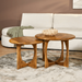 Salontafel Milou Naturel 70 cm 70x70x50 cm-Salontafels-Starfurn