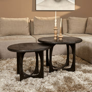 Salontafel Milou Zwart 70 cm 70x70x50 cm-Salontafels-Starfurn