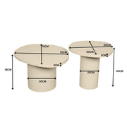 Salontafel Mirre | Sand 70x56x38 cm-Salontafels-Starfurn
