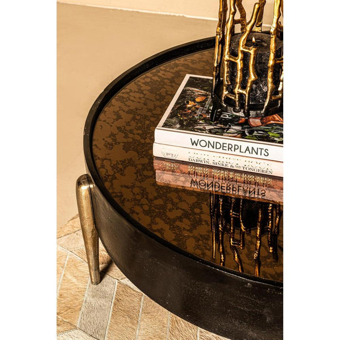 Spiegel Salontafels Zwart 30 cm-Spiegels-PTMD