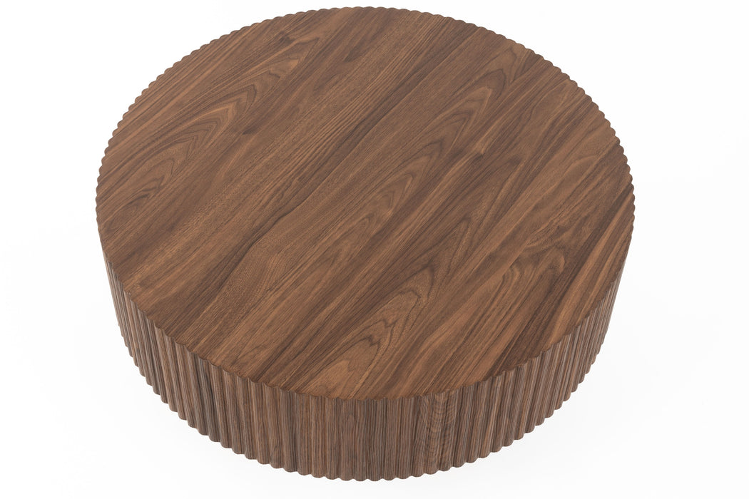 Salontafel Mitch Walnootfineer Bruin 80 cm – detail