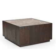 Salontafel Moos Bruin Mangohout 80 cm 80x80x40 cm-Salontafels-Starfurn