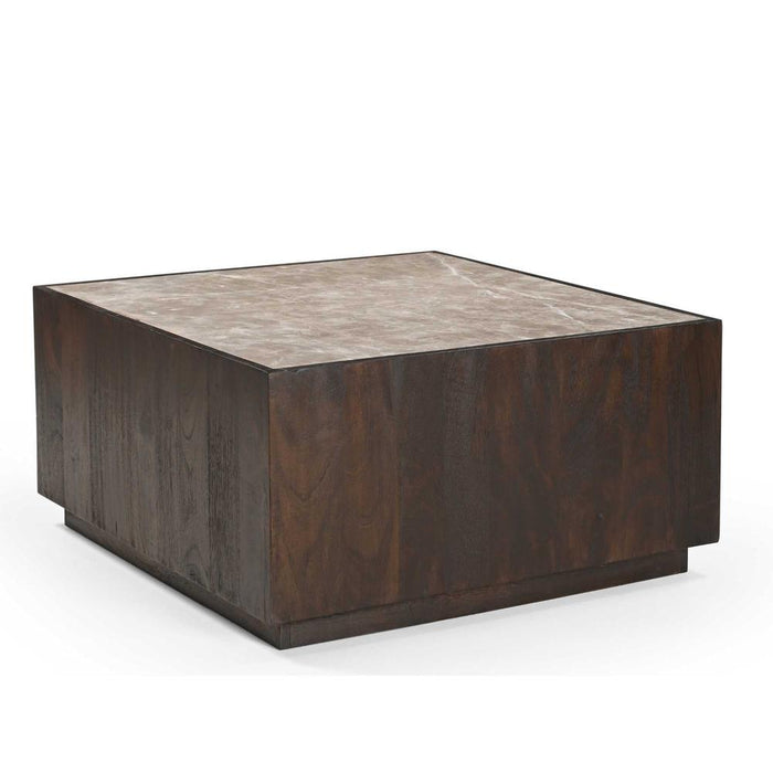 Salontafel Moos Bruin Mangohout 80 cm-Salontafels-Starfurn