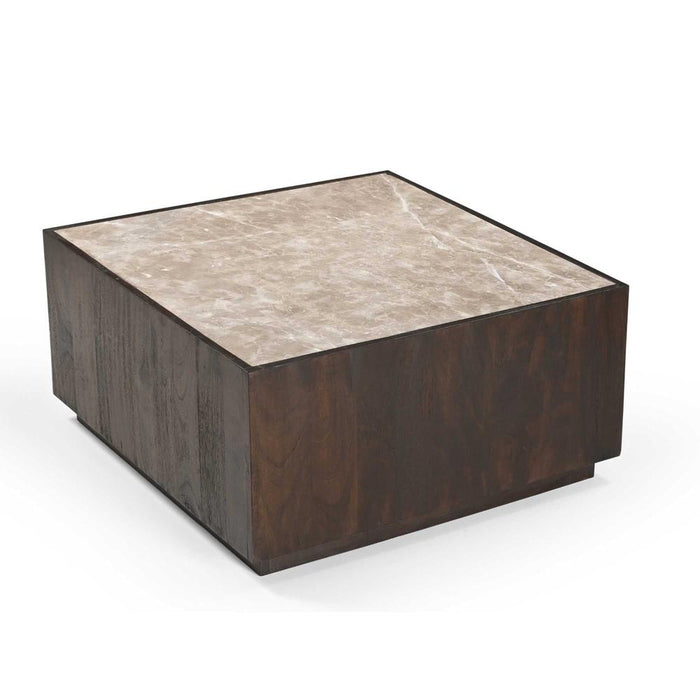 Salontafel Moos Bruin Mangohout 80 cm-Salontafels-Starfurn