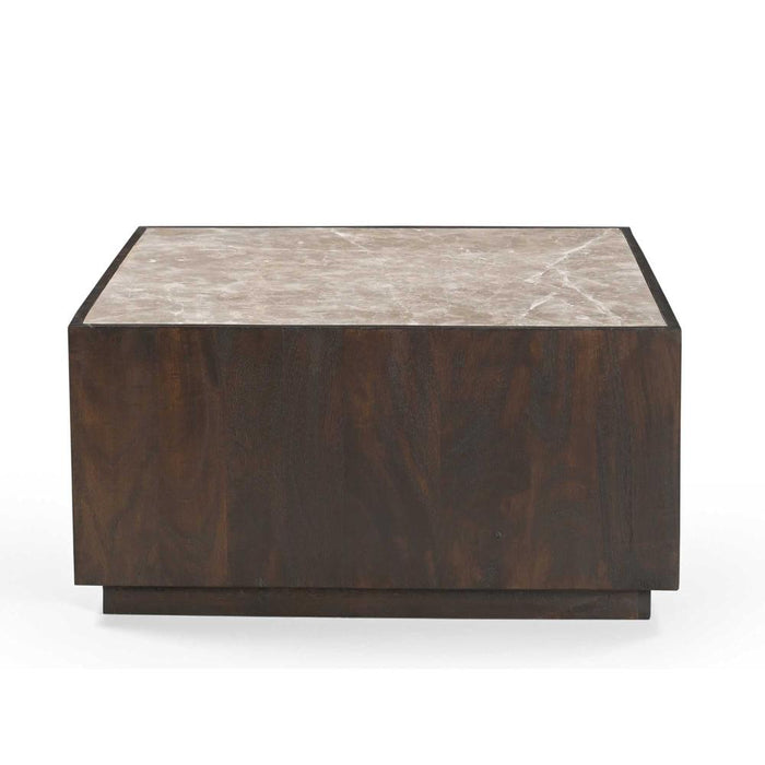 Salontafel Moos Bruin Mangohout 80 cm-Salontafels-Starfurn