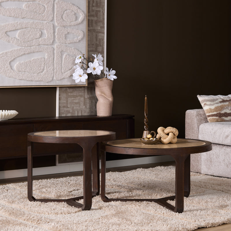 Salontafel Morris Bruin Mangohout 60 cm 60x60x48 cm-Bijzettafels-Starfurn