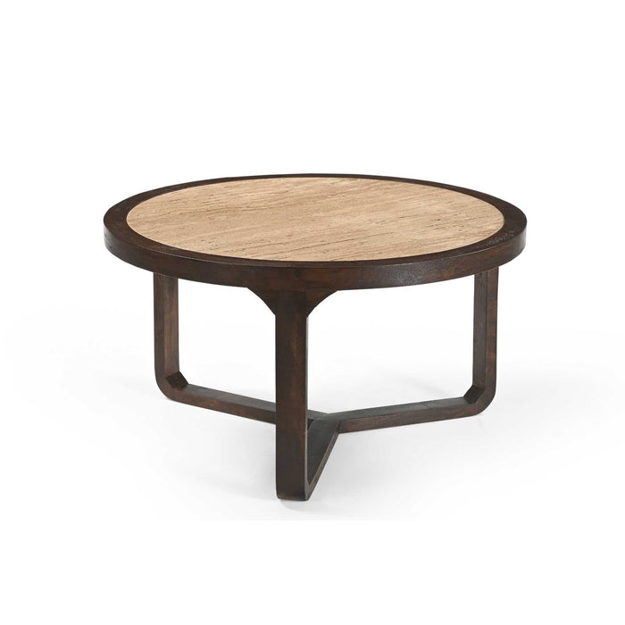 Salontafel Morris Bruin Mangohout 75 cm 75x75x42 cm-Salontafels-Starfurn