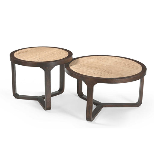 Salontafel Morris Bruin Mangohout 75 cm 75x75x42 cm-Salontafels-Starfurn