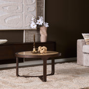 Salontafel Morris Bruin Mangohout 75 cm 75x75x42 cm-Salontafels-Starfurn
