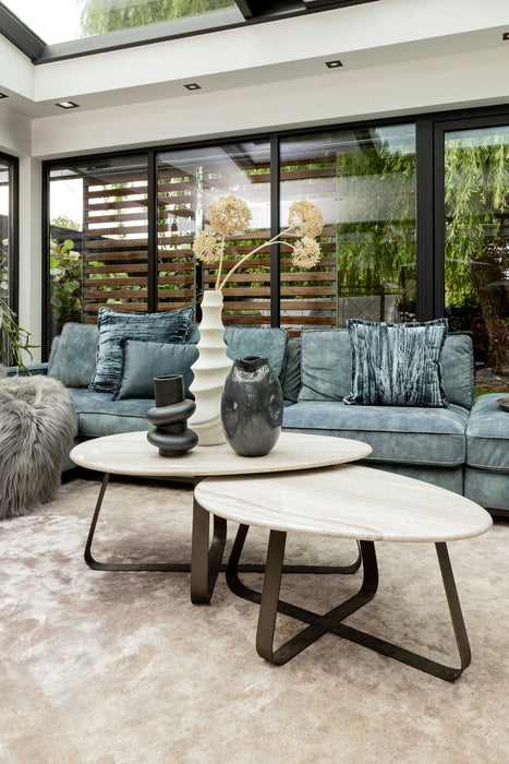 Coffee Tables Muka Coffee Table High Dark Grey White Marble