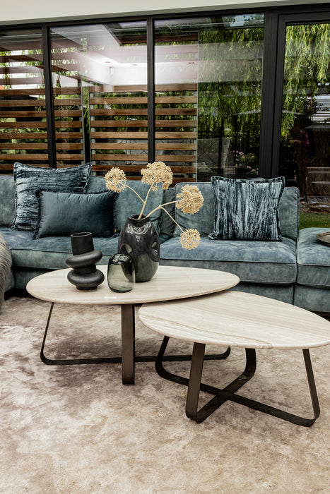 Coffee Tables Muka Coffee Table High Dark Grey White Marble
