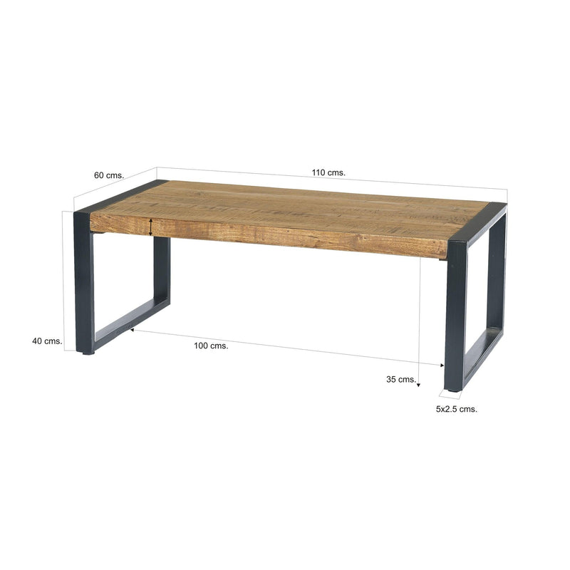 Salontafel Nairobi Mangohout Naturel hout 110x60 cm-Salontafels-Livingfurn