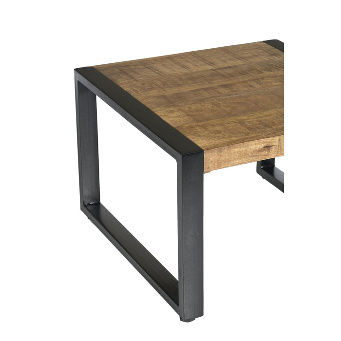 Salontafel Nairobi Mangohout Naturel hout 60 cm 60x60x40 cm-Salontafels-Livingfurn