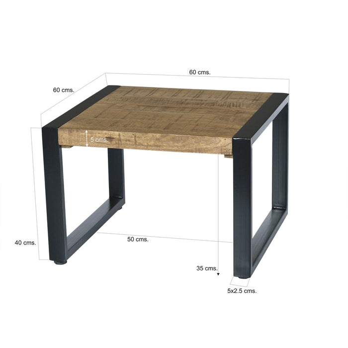 Salontafel Nairobi Mangohout Naturel hout 60 cm-Salontafels-Livingfurn