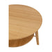 Salontafel Naturel Bamboe Rond 80 cm 80x80x40 cm-Bijzettafels-J-Line