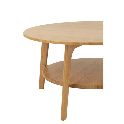 Salontafel Naturel Bamboe Rond 80 cm-Salontafels-J-Line