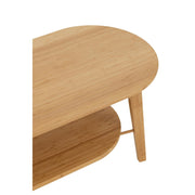 Salontafel Naturel Bamboe Vierkant 120x45 cm-Salontafels-J-Line