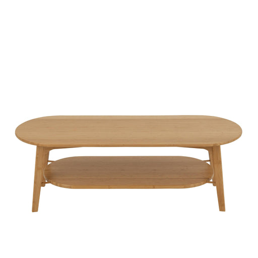 Salontafel Naturel Bamboe Vierkant 120x45 cm-Salontafels-J-Line