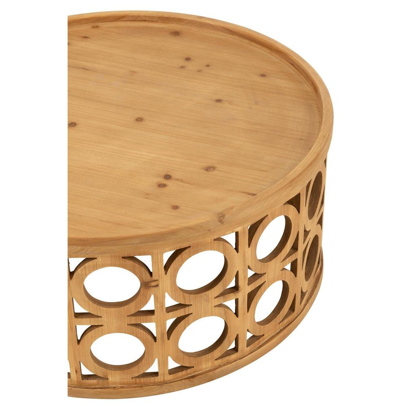 Salontafel Naturel Fir hout 80 cm 80x80x36 cm-Salontafels-J-Line