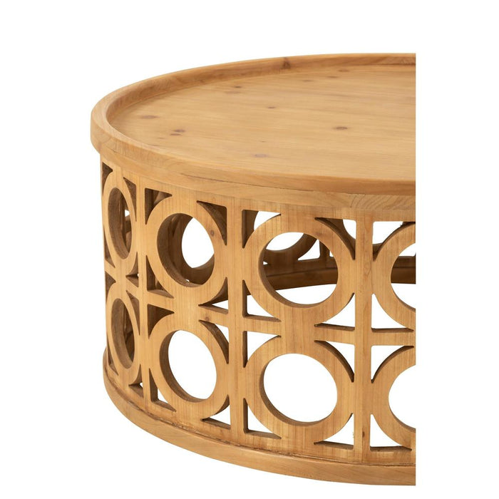 Salontafel Naturel Fir hout 80 cm-Salontafels-J-Line