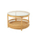 Salontafel Naturel Glas 70 cm-Salontafels-J-Line