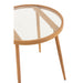 Salontafel Naturel Glas Rond 50 cm-Salontafels-J-Line