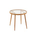 Salontafel Naturel Glas Rond 50 cm-Salontafels-J-Line