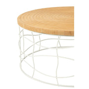 Salontafel Naturel Grenenhout 80 cm 80x80x36 cm-Salontafels-J-Line