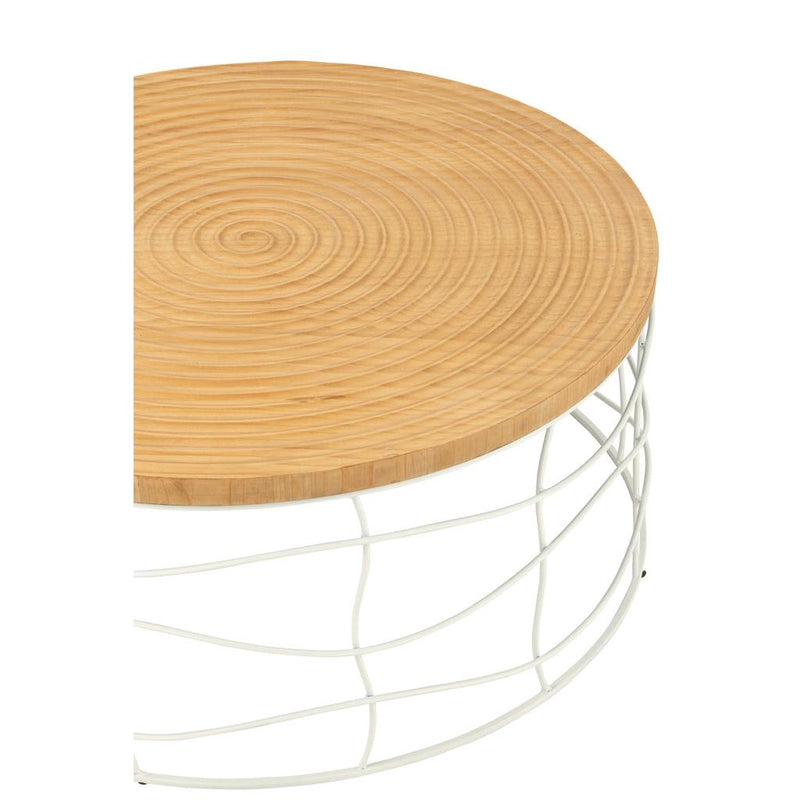 Salontafel Naturel Grenenhout 80 cm 80x80x36 cm-Salontafels-J-Line