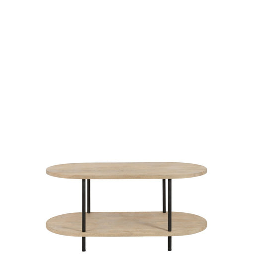 Salontafel Naturel Mangohout hout Ovaal 120x60 cm-Salontafels-J-Line